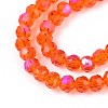 Electroplate Transparent Glass Beads Strands EGLA-A035-T4mm-L05-A-3