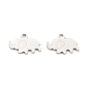 Non-Tarnish 304 Stainless Steel Charms STAS-F266-13P-2