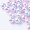 Rainbow Acrylic Imitation Pearl Beads LS-X-OACR-R065-6mm-A01-1