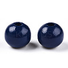 Ocean Themed Spray Painted Wood European Beads WOOD-CJC0018-02M-3
