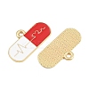 Medical Theme Alloy Enamel Pendants AL-CBA2919-03G-08C-2