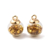 Glass Round Pendants GLAA-P063-01G-02-1