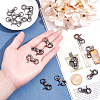 Zinc Alloy Swivel Lobster Claw Clasps PALLOY-PH0001-01B-3