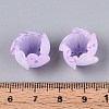Flower Acrylic Bead Caps SACR-T017-49F-4