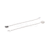 Long Chain with Enamel Yin Yang Dangle Stud Earrings EJEW-A067-04P-3