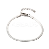 Non-Tarnish 304 Stainless Steel Herringbone Chains Bracelet for Men Women LS-BJEW-D450-01P-03-4