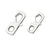 2Pcs 2 Styles 316 Surgical Stainless Steel Lobster Claw Clasps FIND-CJ0011-12-1