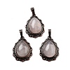 Natural Rose QuartzTeardrop Pendants G-K363-01R-17-1