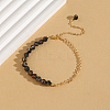 Elegant Glass Beads Link Bracelets UY2615-1-1