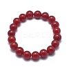 Natural Jade Bead Stretch Bracelets BJEW-K212-A-036-2