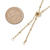 Ion Plating(IP) 304 Stainless Steel Slider Necklace Makings AJEW-JB01264-2