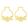 304 Stainless Steel Hoop Earrings for Women EJEW-F338-01G-1