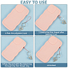 64Pcs 8 Colors Nylon Cord with Zinc Alloy sleeve Mobile Straps FIND-GF0006-51-7