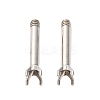 304 Stainless Steel Stud Earring Findings STAS-B091-02B-01P-1