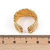 304 Stainless Steel Adjustable Enamel Cuff Rings for Women RJEW-A074-06G-5