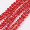 Imitation Jade Glass Beads Strands GLAA-A036-A01-1