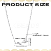 1Pc Alloy Resin Flower Pendant Necklaces for Women NJEW-LP0002-86P-2