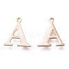 PVD Vacuum Plating  304 Stainless Steel Charms STAS-H112-A-RG-2