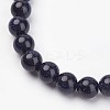 Synthetic Blue Goldstone Stretch Bracelets G-N0263-02-2