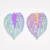 Ion Plating(IP) 201 Stainless Steel Filigree Pendants STAS-S108-36-2