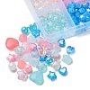 Acrylic Bead Flowers/Stars/Hearts OACR-FS0001-68-3