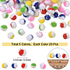 100Pcs 5 Colors Polyester Pom Pom Ball DIY-SC0031-42-2