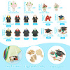 16Pcs 16 Styles Graduation Season Theme Alloy Enamel Pendants ENAM-TA0002-70-4