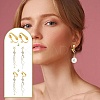 40Pcs 4 Colors Brass Clip-on Earring Findings KK-AR0004-20-5