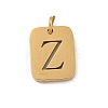 304 Stainless Steel Charms LS-STAS-R001-01G-Z-1