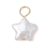 3Pcs 3 Styles Natural Keshi Pearl Pendants PALLOY-JF04240-4