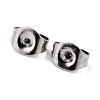Tarnish Resistant 304 Stainless Steel Ear Nuts A-STAS-O084-02-2