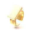 304 Stainless Steel Open Cuff Rings for Women RJEW-R012-01G-2