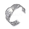Constellation Alloy Open Cuff Bangles for Women Men BJEW-C064-01AS-02-1