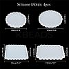 Waved Cup Pad Silicone Molds DIY-OC0002-04-5