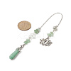 Natural Green Aventurine Pointed Dowsing Pendulums PALLOY-JF02009-04-2