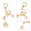 Alloy Enamel Pendant Keychains HJEW-FS00052-03-3