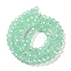 Baking Electroplate Glass Beads Strands DGLA-A039-J10mm-B07-2