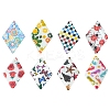 16Pcs 8 Colors Natural Freshwater Shell Pendants BSHE-FS0001-07-1