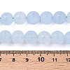 Frosted Natural White Jade Beads Strands G-T138-10mm-209C-5