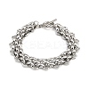 304 Stainless Steel Oval Link Chain Bracelets LS-BJEW-G759-03P-2