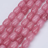 Barrel Shaped Gemstone Natural Rhodochrosite Stone Beads Strands X-G-S114-10-1