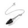 Mixed Gemstone Dowsing Pendulum Big Pendants G-A210-02P-3