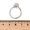 Brass Micro Pave Cubic Zirconia Cuff Open Rings for Women RJEW-L343-01P-03-5