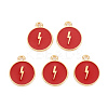 Alloy Enamel Pendants ENAM-S121-184E-1