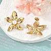 Ion Plating(IP) 304 Stainless Steel Stud Earrings EJEW-S246-05G-2