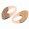 Opaque Resin & Walnut Wood Pendants RESI-S389-002A-C02-2