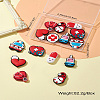16Pcs 8 Styles Medicine Food Grade Eco-Friendly Silicone Beads SIL-CJ0001-23-10