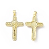 Rack Plating Eco-friendly Brass Pendants KK-B065-09G-1