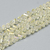 Electroplate Glass Beads Strands EGLA-Q103-A06-1