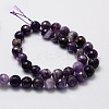 Faceted Round Natural Chevron Amethyst Bead Strands LS-G-L437-22-10mm-2